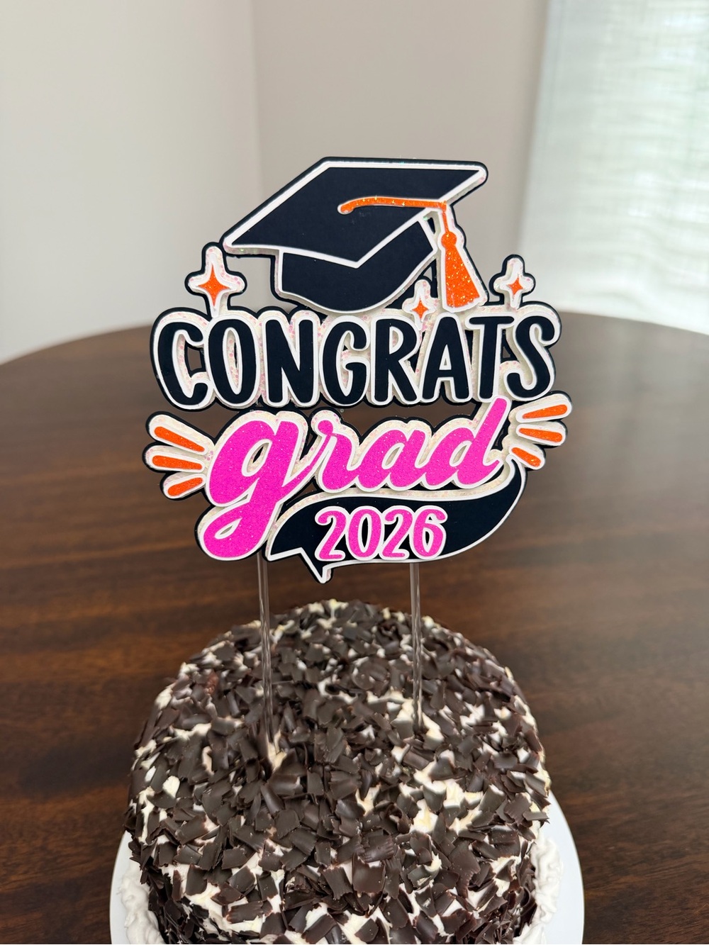Personalized Graduation Cake Topper | Custom Grad Cap, Congrats Grad 2026 - Picture 8 of 12